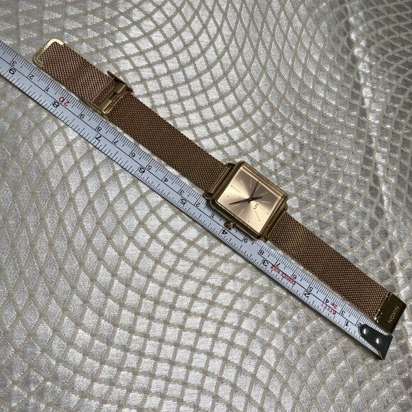 Nixon K Squared Exponential Gold Tone Quartz Watch Japan Movement c. 2010s - Picture 5 of 12